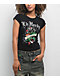 Ed Hardy Rose Rhinestone Cap Sleeve Black T-Shirt - Thumbnail image 1 of 6
