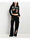 Ed Hardy Rose Skull Black Crop Zip Hoodie - Thumbnail image 6 of 6