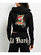 Ed Hardy Rose Skull Black Crop Zip Hoodie - Thumbnail image 2 of 6