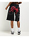 Ed Hardy Sacred Heart Black Wash Shorts - Thumbnail image 2 of 5