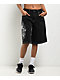 Ed Hardy Sacred Heart Black Wash Shorts - Thumbnail image 5 of 5