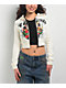 Ed Hardy Sacred Heart Ivory Crop Zip Hoodie - Thumbnail image 5 of 5