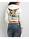Ed Hardy Sacred Heart Ivory Crop Zip Hoodie - Thumbnail image 2 of 5
