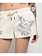 Ed Hardy Sacred Heart Ivory Sweat Shorts - Thumbnail image 4 of 5