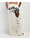 Ed Hardy Sacred Heart Ivory Wide Leg Sweatpants - Thumbnail image 1 of 8