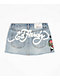 Ed Hardy Sacred Heart Light Wash Cutoff Mini Skirt - Thumbnail image 5 of 6