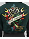 Ed Hardy Sacred Heart Rhinestone Green Cop Zip Hoodie - Thumbnail image 4 of 6