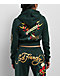 Ed Hardy Sacred Heart Rhinestone Green Cop Zip Hoodie - Thumbnail image 2 of 6