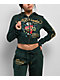 Ed Hardy Sacred Heart Rhinestone Green Cop Zip Hoodie - Thumbnail image 1 of 6
