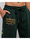 Ed Hardy Sacred Heart Rhinestone Green Wide Leg Sweatpants - Thumbnail image 3 of 8