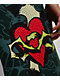 Ed Hardy Sacred Heart Rhinestone Green Wide Leg Sweatpants - Thumbnail image 4 of 8