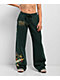 Ed Hardy Sacred Heart Rhinestone Green Wide Leg Sweatpants - Thumbnail image 2 of 8