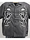 Ed Hardy Skeleton Charcoal Work Shirt - Thumbnail image 3 of 5