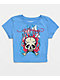 Ed Hardy Skull & Crossbones Blue Crop T-Shirt - Thumbnail image 5 of 6
