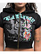 Ed Hardy Skull Black Short Sleeve Crop Zip Hoodie - Thumbnail image 3 of 5
