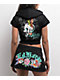 Ed Hardy Skull Black Short Sleeve Crop Zip Hoodie - Thumbnail image 4 of 5