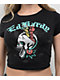 Ed Hardy Skull Butterfly Rhinestone Black Crop T-Shirt - Thumbnail image 3 of 8