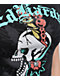 Ed Hardy Skull Butterfly Rhinestone Black Crop T-Shirt - Thumbnail image 4 of 8