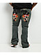 Ed Hardy Skull Crosses Blue Wash Bootcut Jeans - Thumbnail image 3 of 8