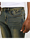 Ed Hardy Skull Crosses Blue Wash Bootcut Jeans - Thumbnail image 6 of 8