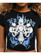 Ed Hardy Skull Crosses Rhinestone Black Crop T-Shirt - Thumbnail image 3 of 4