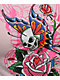 Ed Hardy Skull Flower Rhinestone Pink Crop T-Shirt  - Thumbnail image 3 of 4