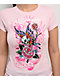 Ed Hardy Skull Flower Rhinestone Pink Crop T-Shirt  - Thumbnail image 4 of 4