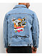 Ed Hardy Skull Light Blue Wash Denim Jacket - Thumbnail image 1 of 4
