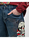 Ed Hardy Skull Mid Blue Shorts - Thumbnail image 3 of 6
