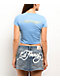 Ed Hardy Skunk Powder Blue Crop T-Shirt - Thumbnail image 2 of 3