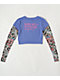Ed Hardy Swallow 2fer Midnight Long Sleeve Crop T-Shirt - Thumbnail image 5 of 5