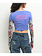 Ed Hardy Swallow 2fer Midnight Long Sleeve Crop T-Shirt - Thumbnail image 2 of 5