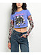 Ed Hardy Swallow 2fer Midnight Long Sleeve Crop T-Shirt - Thumbnail image 1 of 5