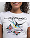 Ed Hardy Swallow Bird White Crop T-Shirt - Thumbnail image 2 of 3