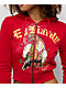 Ed Hardy Tiger Cloud Red Crop Zip Hoodie - Thumbnail image 3 of 5
