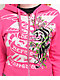Ed Hardy Tiger Crown Pink Crop Zip Hoodie - Thumbnail image 5 of 7