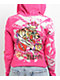 Ed Hardy Tiger Crown Pink Crop Zip Hoodie - Thumbnail image 6 of 7