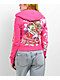 Ed Hardy Tiger Crown Pink Crop Zip Hoodie - Thumbnail image 1 of 7