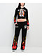 Ed Hardy Tiger Flame Black Crop Zip Hoodie - Thumbnail image 6 of 7