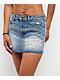 Ed Hardy Tiger Flowers Medium Wash Denim Skirt - Thumbnail image 5 of 5