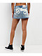 Ed Hardy Tiger Flowers Medium Wash Denim Skirt - Thumbnail image 1 of 5