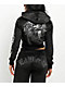Ed Hardy Tiger Head Black Velour Crop Zip Hoodie - Thumbnail image 2 of 7