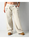 Ed Hardy Tiger Ivory Sherpa Wide Leg Sweatpants - Thumbnail image 3 of 7
