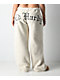 Ed Hardy Tiger Ivory Sherpa Wide Leg Sweatpants - Thumbnail image 4 of 7
