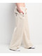 Ed Hardy Tiger Ivory Sherpa Wide Leg Sweatpants - Thumbnail image 5 of 6