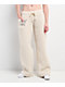 Ed Hardy Tiger Ivory Sherpa Wide Leg Sweatpants - Thumbnail image 2 of 6