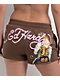 Ed Hardy Tiger Mountain Brown Sweat Shorts - Thumbnail image 3 of 5