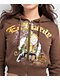 Ed Hardy Tiger Mountain Cocoa Crop Zip Hoodie - Thumbnail image 3 of 3