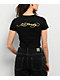 Ed Hardy Tiger Rose Black Crop T-Shirt - Thumbnail image 2 of 3