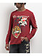 Ed Hardy Tiger Skull Wine Thermal Long Sleeve T-Shirt - Thumbnail image 1 of 6
